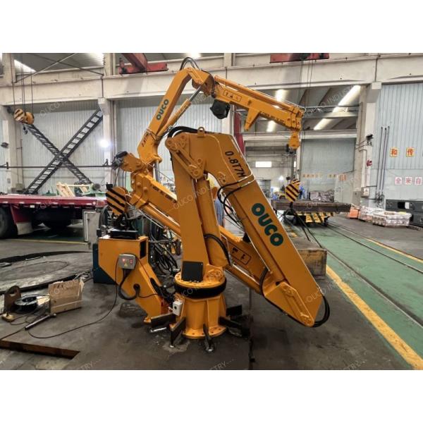 Two 0.8T7M Hydraulic Knuckle and Foldable Boom Crane