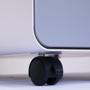 Round Edge Steel 3 Drawer Mobile Pedestal File Storage Cabinet With Wheels