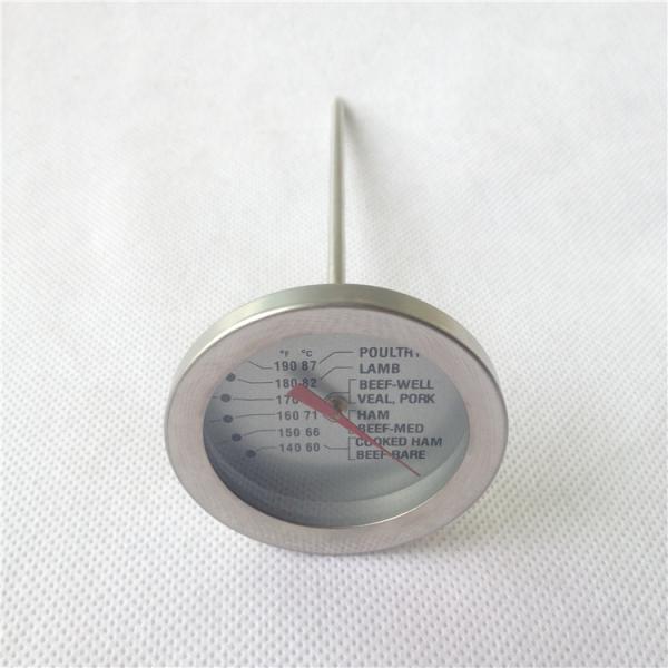60~87C/140~ 190F Bimetallic Food Meat Thermometer With Probe