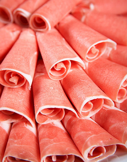 4800 pcs / h Stainless steel Frozen Meat Cutting Machine / Frozen Meat Slicers