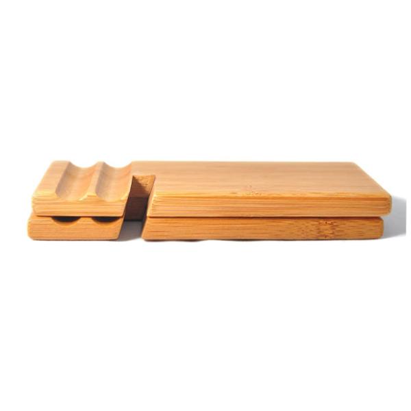 Custom Sustainable Bamboo Folding Laptop Stand Tablet Stand holder