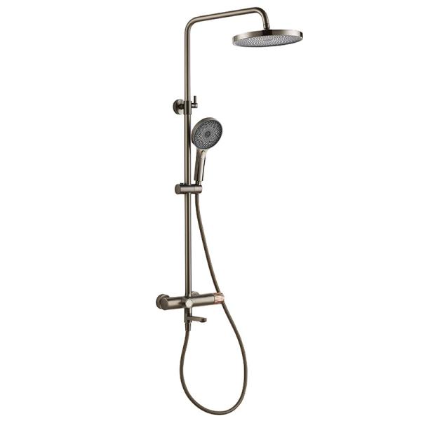 Buy AMG13S851GG Hand Shower Mixer Set Wall Bath With Slide Bar at wholesale prices