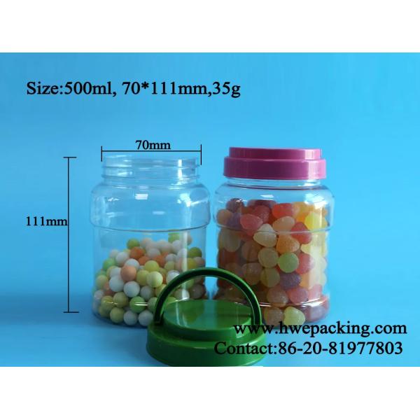 Pasta Vegetable Food Pickle Plastic Packaging Jar Airtight 500ml