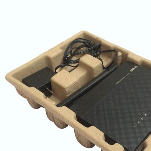 Factory Sale Molded Pulp Tray Packaging Recycled Pulp Paper Packaging For Electronics