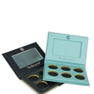 Recyclable Paper Packaging Cardboard Eyeshadow Palette Empty Cosmetic Box