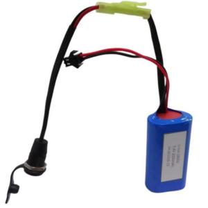 Custom 18650 Li Ion Battery Pack 2cells In Series With Barrel Connector DC5521