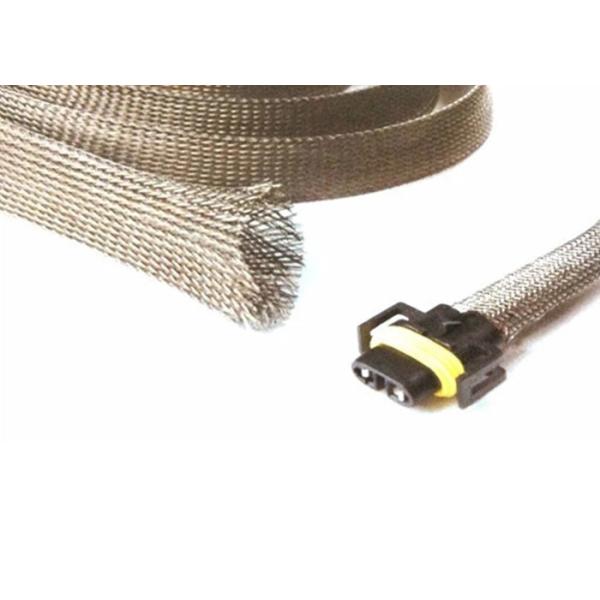 Buy Halogen Free Tinned Copper Braided Sleeving For Wire Shielding Protection at wholesale prices