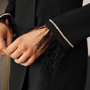 Botton Up Luxury Women's Coats Polyester With Good Softness