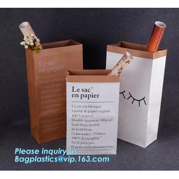 Gold foil stamp matt laminated black handle rope hair extension packaging bag red paper bag,Handle Brown Kraft Gift Pape