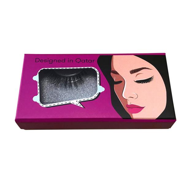 Folding Magnetic Luxury Cardboard Box With Logo False Eyelashes Packaging
