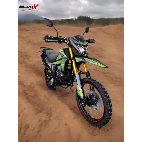 Speedometer And Odometer Equipped Dual Sport Motorcycle with Water Cooling Engine