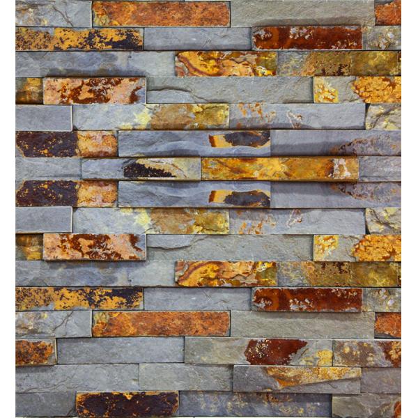 Buy S1120 Flat Split Surface Finish Ledge Stone, Rust Slate Wall Stone Cladding at wholesale prices