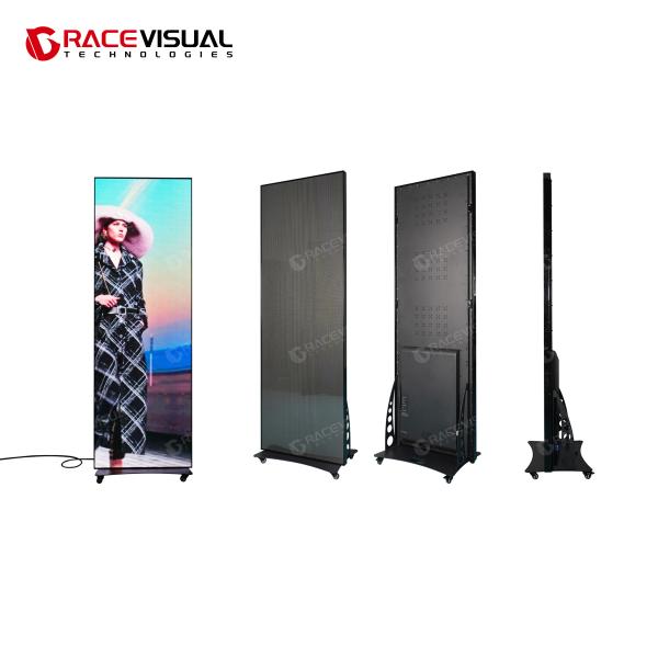 China Factory Direct Sales Foldable Led Poster Display P1.86 P2.5mm Indoor Process Floor-standing Led Poster Screen  on sale China Factory Direct Sales Foldable Led Poster Display P1.86 P2.5mm Indoor Process Floor-standing Led Poster Screen  on sale