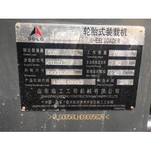 Diesel Engine Used Wheel Loaders / SDLG LG956L Compact Wheel Loader