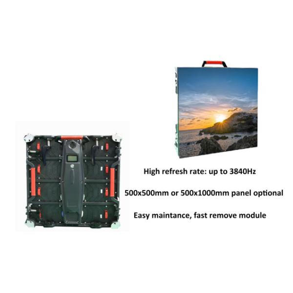 Die Casting Aluminum Colorful Image Indoor Led Screen Rental 500x500mm P3.91 Panel