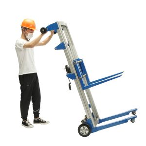 WFH Series Manual Hand Winch Stacker – Effortless Lifting, One-Person Operation