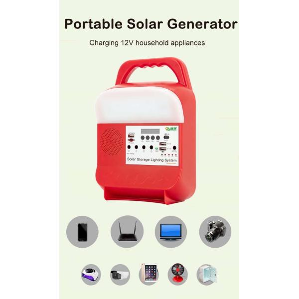 Portable Solar Power Energy Storage System Battery Mobile Outdoor Camping Lighting