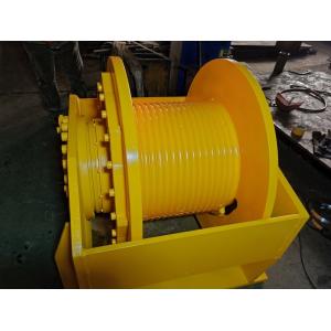 1T Hydraulic Crane Winch Lbs Rope Slot Drum Smoothly Winding