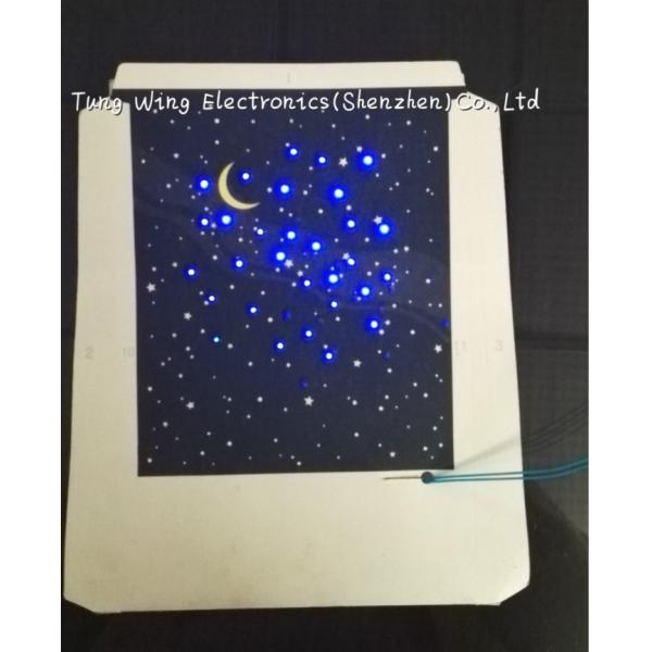 Heart Shaped Fiber Optic Musical Greeting Card with Custom / stardard sound