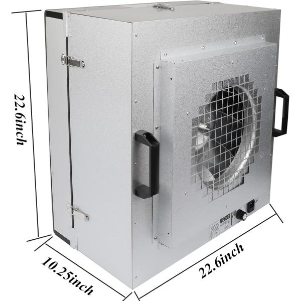 DC AC SUS304 Aluminum Alloy Frame FFU System with Turbo Fan Motor H13/H14 HEPA