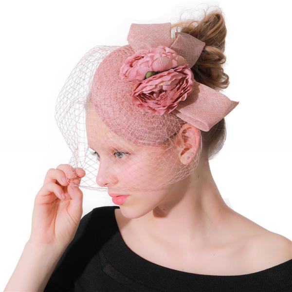 10*20 cm Party Decoration Sinamay Feather Fascinator with Headband