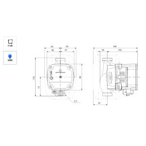Grundfos Alpha1 L 15-40 130 Heating Household Circulation Pump