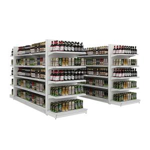 Quality Custom Metal Supermarket Shelving Gondola Display 30-100KGS Capacity for sale