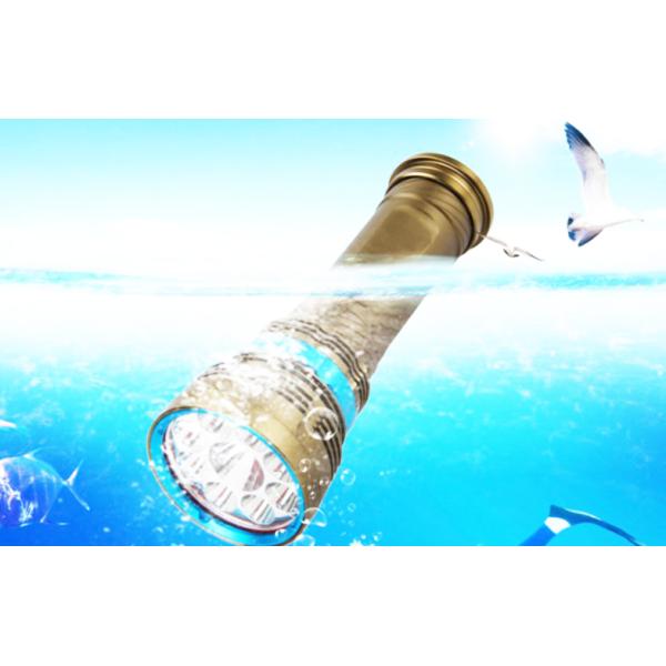 Mini Water Proof Scuba Diving Torch , Deep Diving Led Cree Torch 5900lm