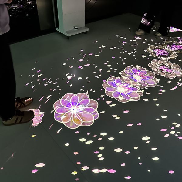 Mobile Interactive Floor Projection System with 4000 Lumens Brightness and