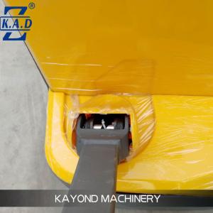 Adjustable forks 1.5 Ton Capacity Walk Behind Electric Pallet Stacker 24V