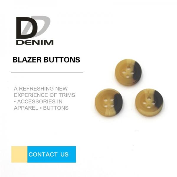 Buy High Durability Navy Blazer Coat Buttons For Single - Breasted Jackets at wholesale prices