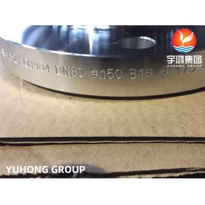 ASME SA182 F904L, UNS N08904 Stainless Steel Slip On Flanges Raised Face B16.5