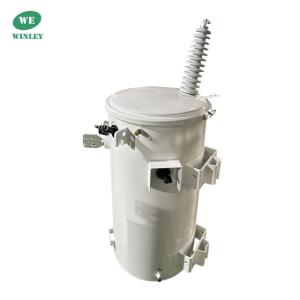 100KVA Single Phase Pole Mounted Power Transformer 34500V To 120V Overhead