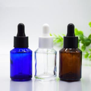 China 1oz 2oz 15ml 30ml 50ml Amber Empty Angled Shoulder Glass Dropper Essential Oil Bottle Packing Logo Customized Accepted on sale