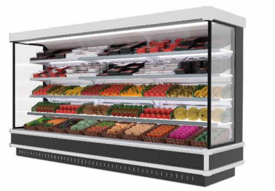 Buy Supermarket Refrigeration Equipment Open Multi Deck Chiller Built-in Compressor at wholesale prices