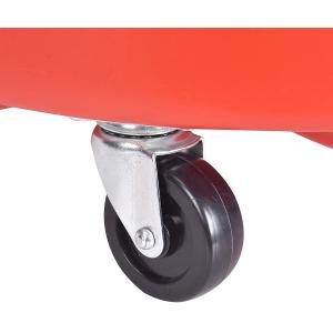 4 Casters 18 Gallon Adjustable Portable Oil Drain Tank