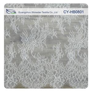 China Blue Flower Charming Chantilly Lace , Lace Fabric Wedding Dresses on sale