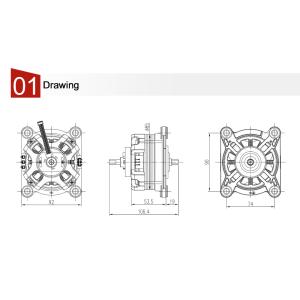 Flat Blender Brushless DC Motor