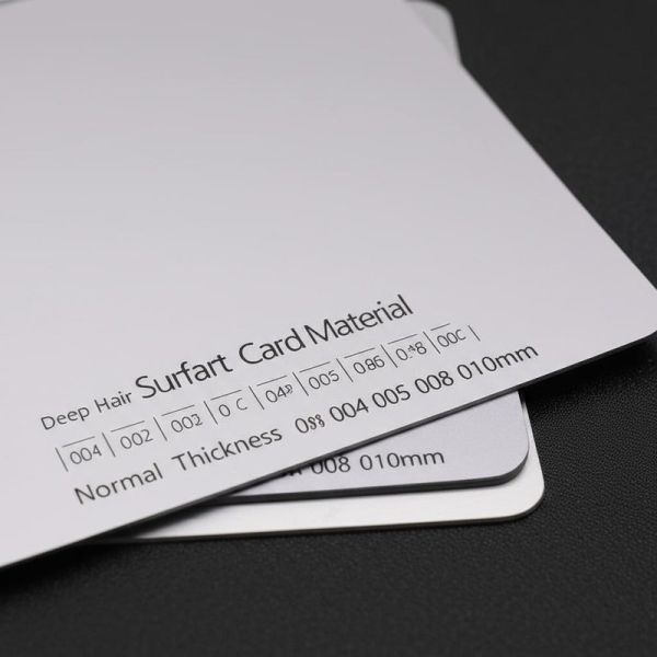 Deep Hairline Surface Smart Card Material Featuring Thermal Transmission
