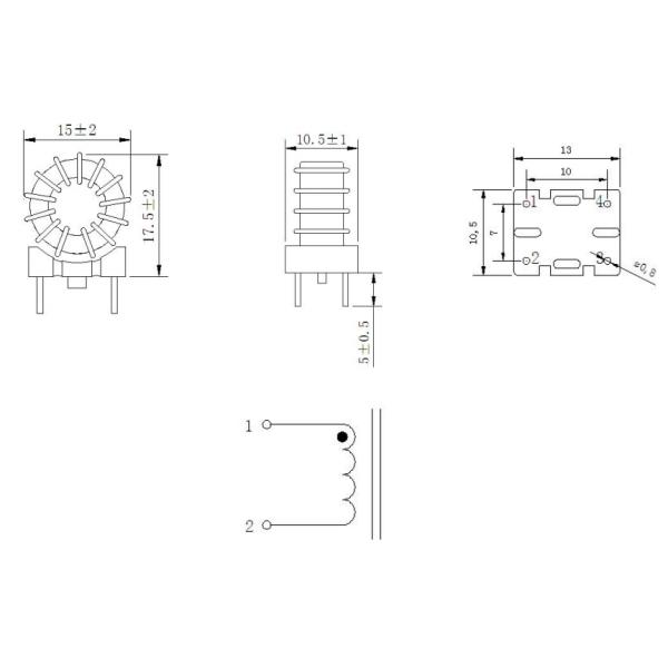66UH Min Toroidal Choke Coil