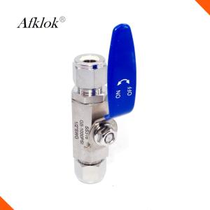 One Piece Two Way Ferrule Ball Valve Stainless Steel 1000Psi