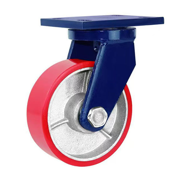 Buy 5 Inch Swivel Caster Wheels PU Heavy Duty Castor Wheels at wholesale prices
