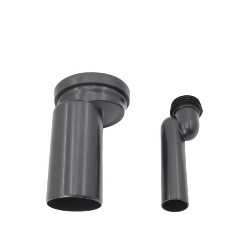 High-Quality Black Polypropylene Toilet Waste Tank Pipe, Modern Bathroom