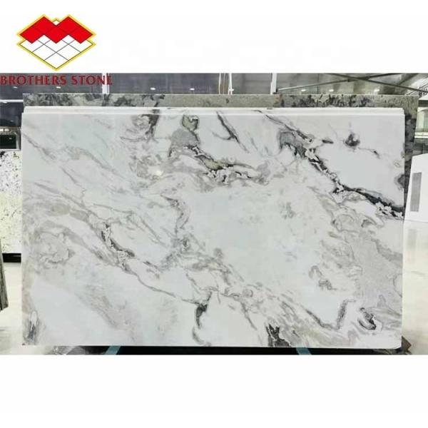 Polished Milk White Alabaster Marble Big Slab for Living Room and Dining Table