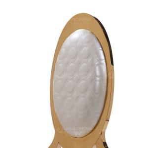 50x59x112cm Gold Wedding Chairs stainless steel Royal Furniture Chairs