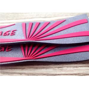 Colorful Rubber Logo Patches For Clothing And Hat / Rubber Garment Labels