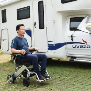 Lightweight Aluminum Foldable Power Electric Wheelchair Handicapped