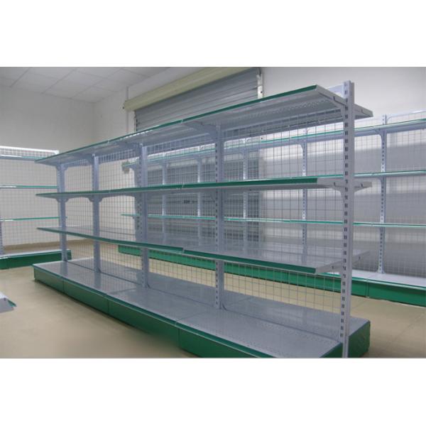 Chain Store Supermarket Display Shelving Wire Mesh Storage Shelves Light Duty