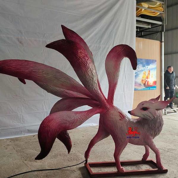 Electronic Handcrafted Realistic Creatures Chinese Mythology Animal Nine Tailed Fox