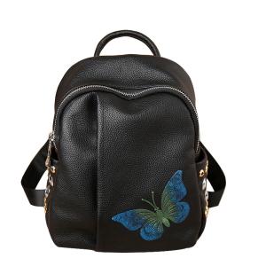 2017 New European Goods Butterflies Embroidered Fashion Handbag Dual-purpose